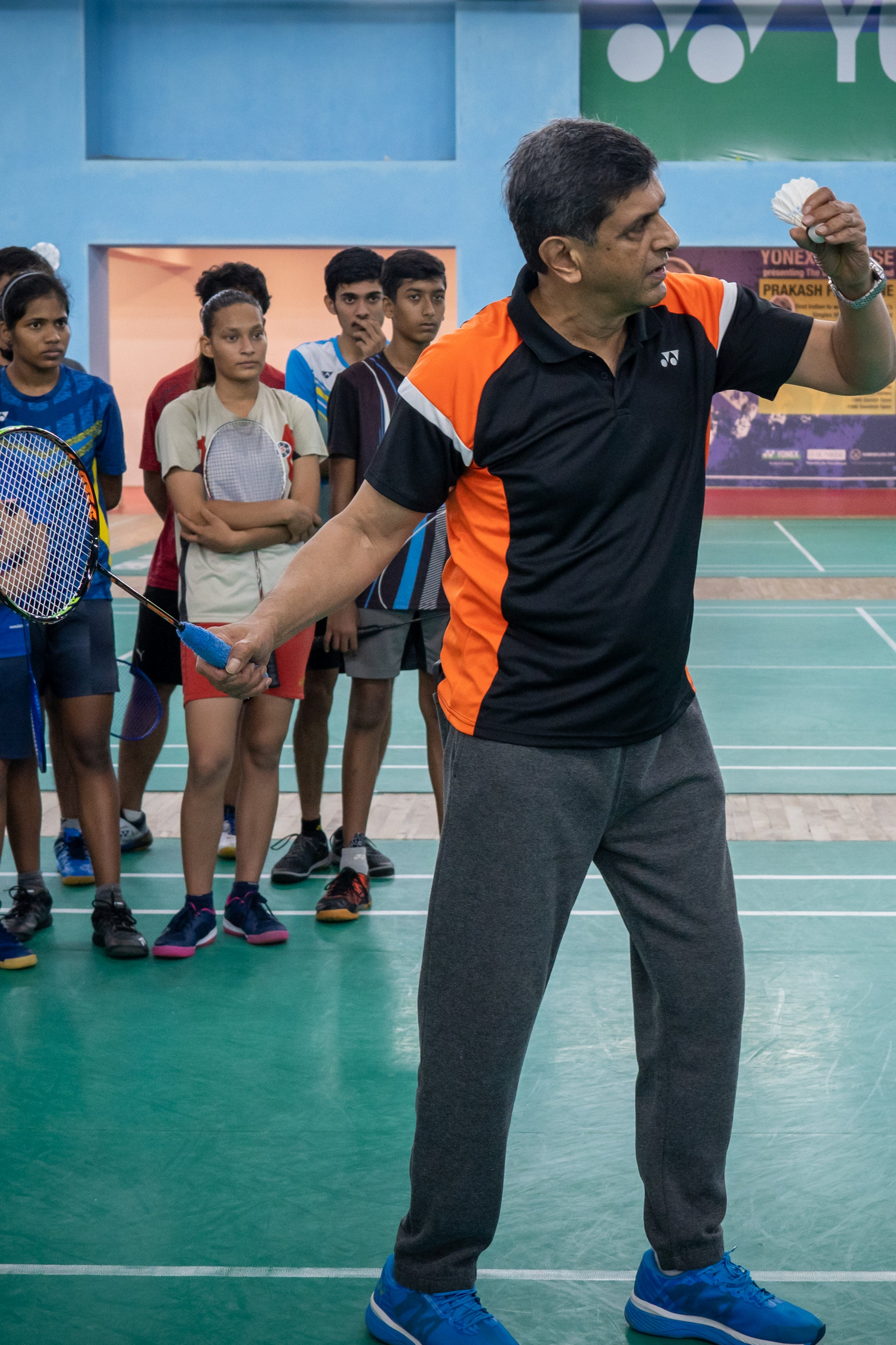 Prakash Padukone coaches players