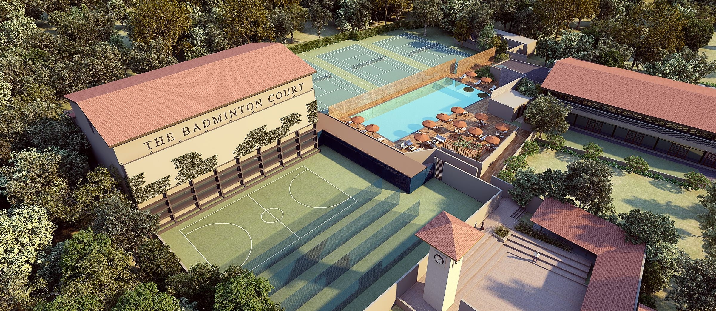 The Poona Western Club Pune Badminton Court