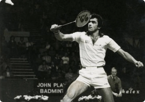 Prakash Padukone with his iconic shot